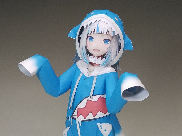 ハルカミライ フィギュア ペーパークラフト付き ペーパークラフト #ペーパーフィギュア #がうるぐら #ホロライブ