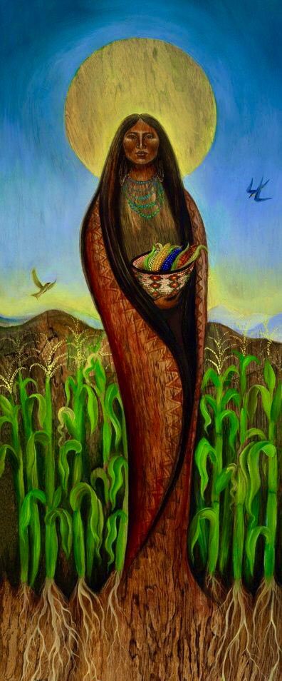 LakotaMan1's tweet photo. ‘The Corn Mother, Corn Maiden, or Yellow Woman is the nourishment aspect of the Goddess and is most commonly associated with grain harvest. She is the Mother Goddess who nurtures those around her with food and is the conceptual representation of ‘what we will reap —we will sow.’ https://t.co/cC73PPqXAN