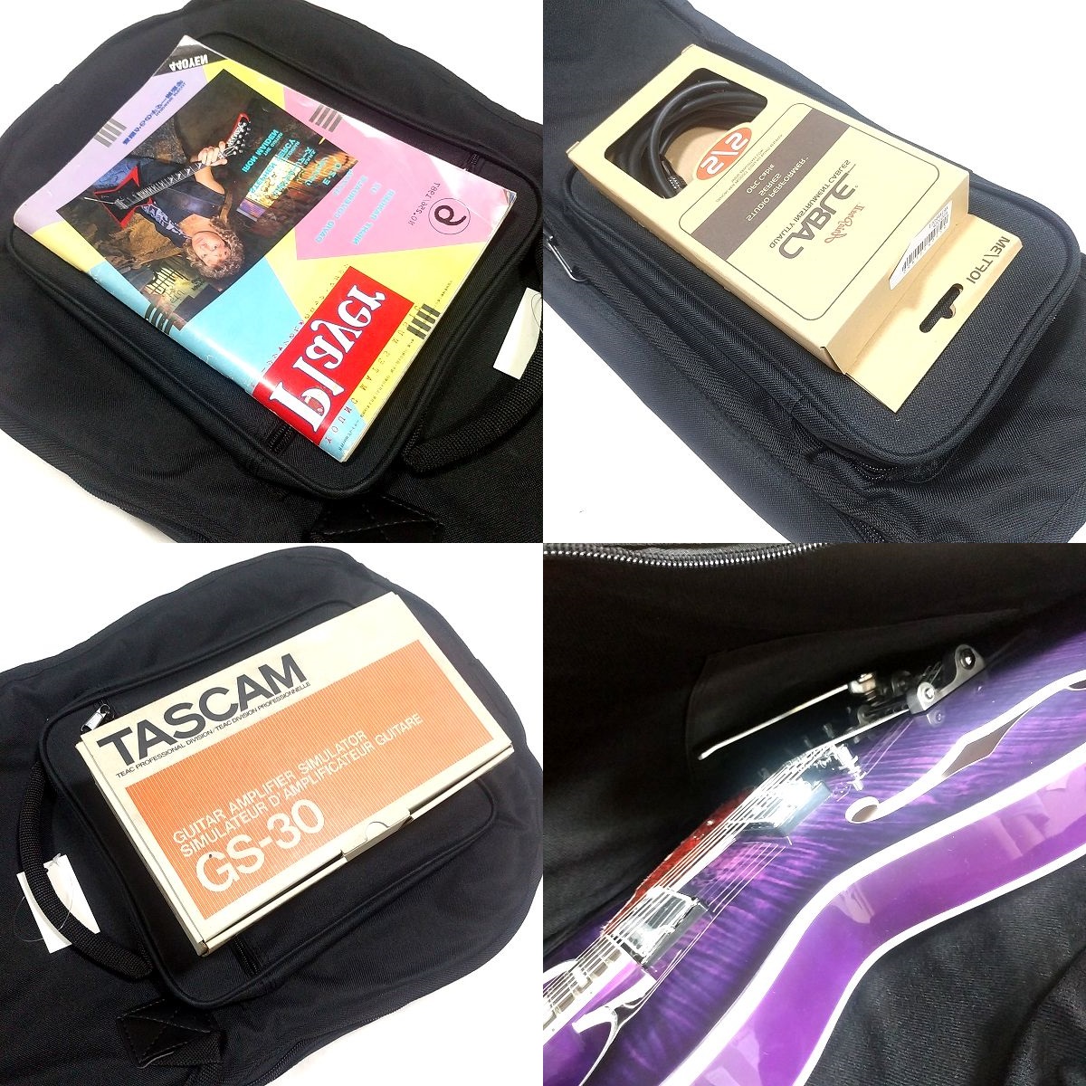 Ew3DwZa1cYMDBi3's tweet photo. セミアコ用ギグバッグKC CSA-100は335型Bigsby搭載機もOK！

ポケットは絶大な収納力アリ！

箱入シールド、箱入TASCAM GS-30、Player誌等が同時に収納出来ます！

KC CSA-100 セミアコ用 ギグバッグ Bigsbyモデルで包容力調べてみた💖 | ギターいじリストのおうち https://t.co/OkCkvlwfP6 👈記事本編 https://t.co/85OMcm2xJz
