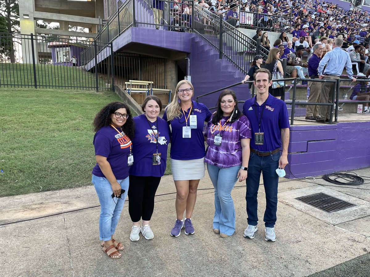 nsudemonsV4L's tweet photo. Game days are the best days! We are so happy we were able to take our guest coaches through a game day experience. We appreciate everything you do to support NSU students! https://t.co/R9j3Mfs764