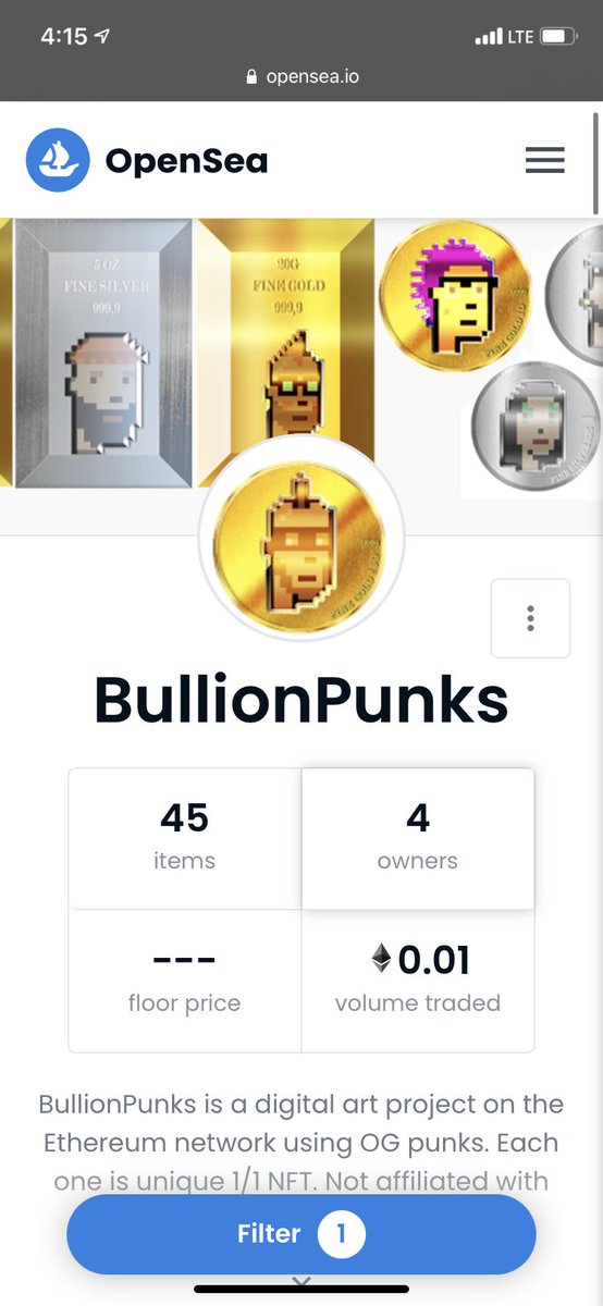 BullionPunks's tweet photo. Get a free #bullionpunk just like&amp;retweet so that others can see my collection 🥳 I will be dropping free ones all this weekend! 👏🏻#NFT #NFTGiveaway #nftcollectors #NFTs #NFTCommmunity #NFTdrop #nftgiveaways #cryptopunks #nftart #nfts #nftcollector #nftartists #nftcollection https://t.co/M73Rl2V83n