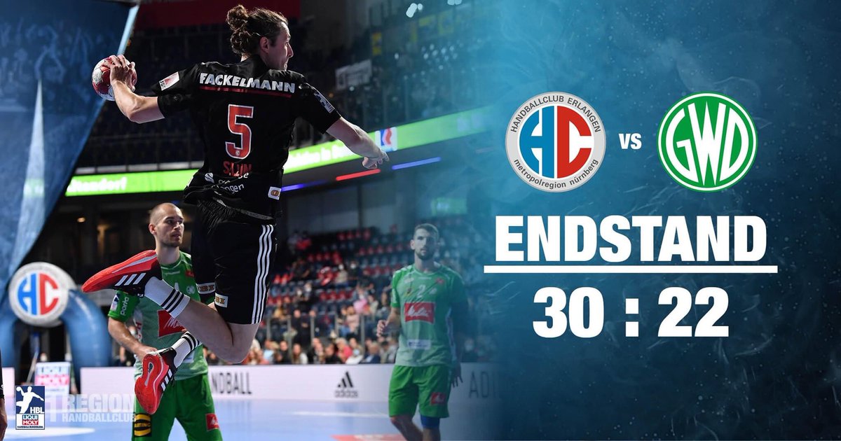 Erlangen gewinnt mit 30:22 (15:10) gegen GWD Minden @gwdminden #ARENA 😀#heimsieg #hcerlangen #heimspiel #erlangen #nürnberg #handball #hbl Weitere Infos: hc-Erlangen.de