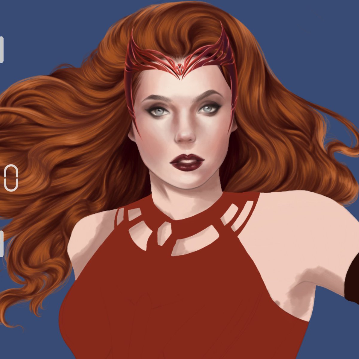 lilbitchyguy's tweet photo. Scarlet Witch - WIP 🥀 
.
Ilustración de tres versiones diferentes por que no se tomar decisiones lol https://t.co/Aj0g4UnRRN
