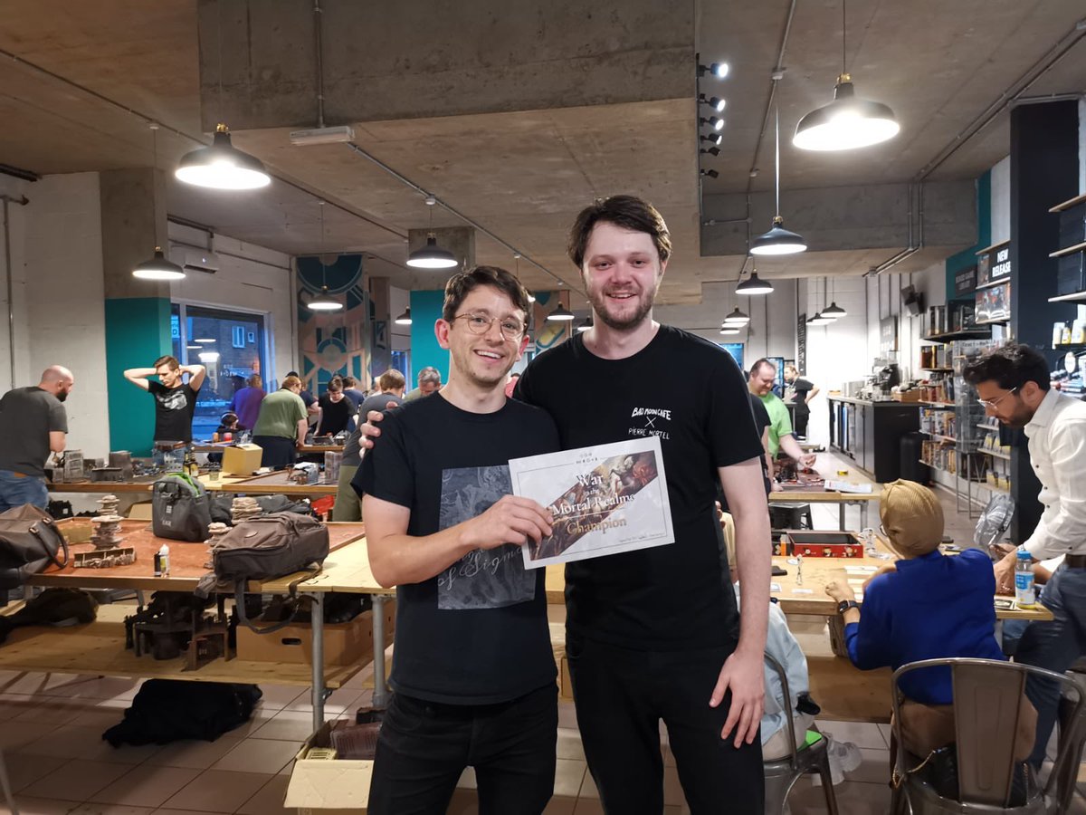 Niconarwhal's tweet photo. Congratulations to South London Legionaries @MGouldesbrough and #Obaid for 1st and 2nd at War in the Mortal Realms earlier today! @sthlondonlegion @HughWyeth @scrubyandwells @johncpfcburgess @CV_Consigliere @BadMoonCafe2 https://t.co/MxofkGSrrs