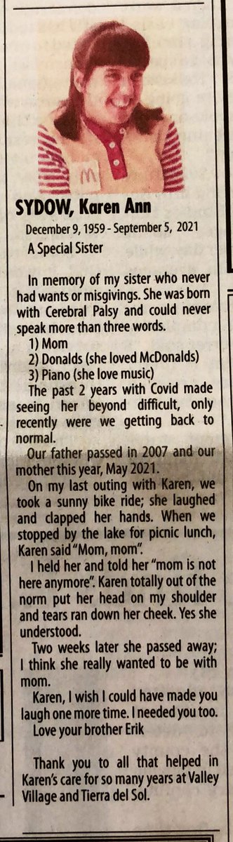 Remarkable obituary in today’s paper.