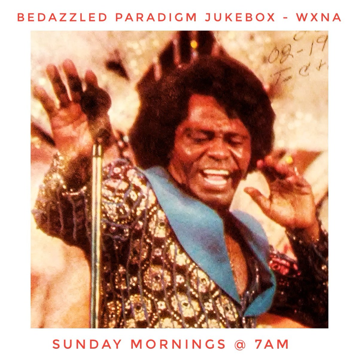 rhatfink's tweet photo. Get up on the good foot Sunday morning at 7am with Bedazzled Paradigm Jukebox and DJ rhatfink on @wxnafm 101.5 FM as we continue our look at the Top 50 Artists played on WXNA over the last 5 years by WXNA DJ's. #tunein  #freeformfreedom #peoplepoweredradio #soulbrothernumberone https://t.co/DCJH4Mloxk