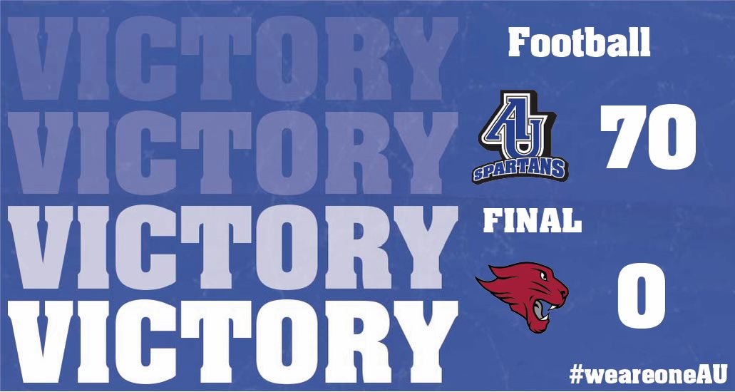 Spartans WIN!! AU shuts out Concordia Chicago 70-0