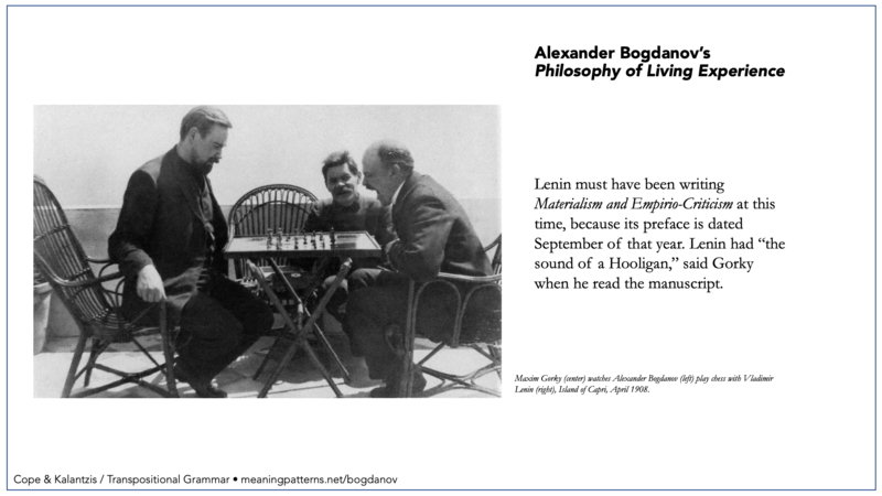 meaningpatterns's tweet photo. Alexander Bogdanov’s "Philosophy of Living Experience" - full text here: https://t.co/vwNCiCVGfE https://t.co/n5KpKQ0mBa