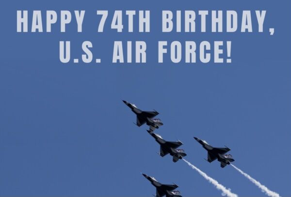 IntellectSolut2's tweet photo. Happy 74th Birthday, United States Air Force!
Since 1947, you have been “doing the impossible every day” as you pursue your mission with excellence and integrity.
#airforce #thankyou https://t.co/V5DNjtglO0