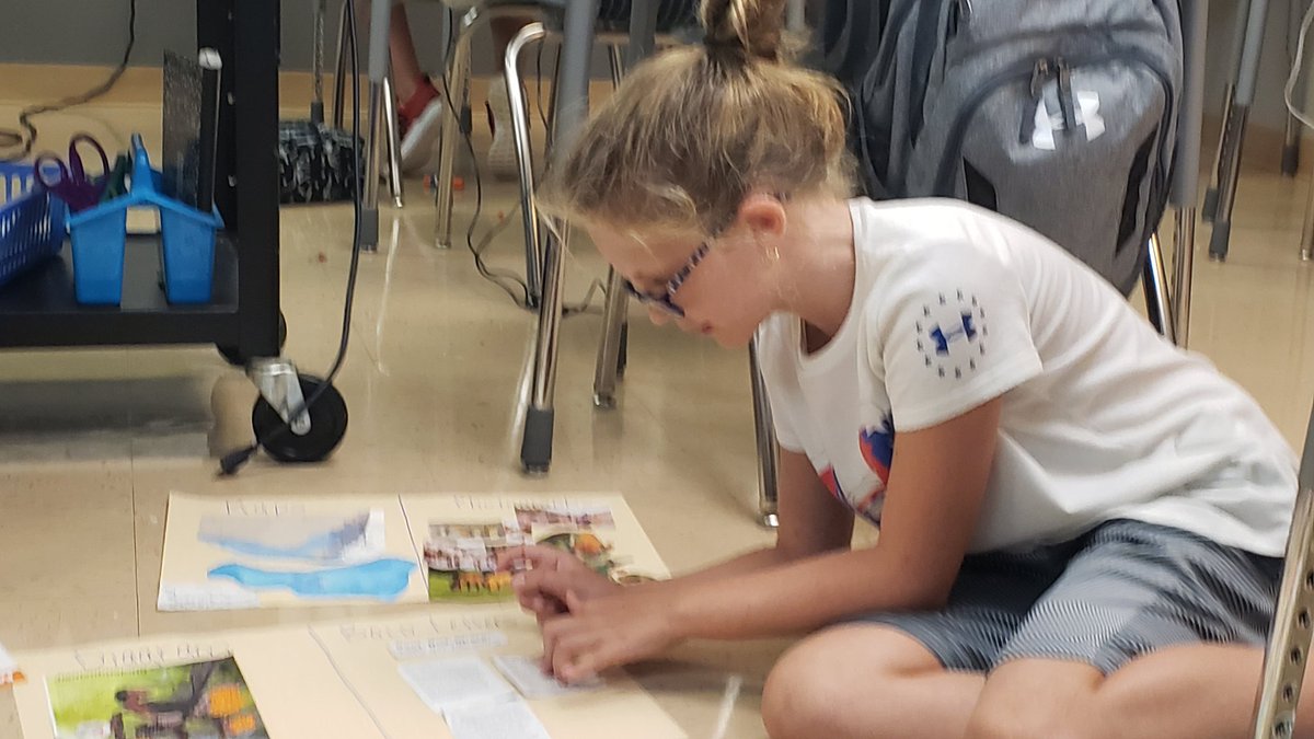 Copeland10's tweet photo. This week we collaborated together by doing a Text Feature Scavenger Hunt! I love seeing kids engaged in what they are learning about.   📚📊🗺

#STEAMatStribling https://t.co/vsOdgJZZkA