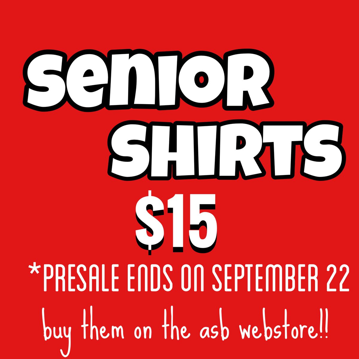 Claremont_ASB's tweet photo. Don’t forget to buy your senior shirts before the presale ends!! https://t.co/Meca4PGsb4