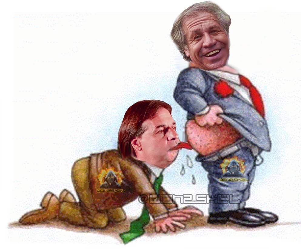 🍑🗣️📢acá vemos al presidente de Uruguay Luis Lacalle (lacayo) Pou  👅 el  * a  Almagro de la OEA, en su apellido lo lleva.😂 Como extrañamos al gran pepe Mujica. 🥺#AmloLiderMundia de #CELAC2021