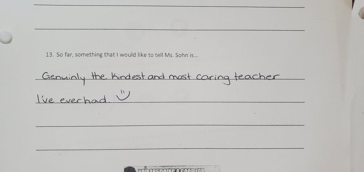 classywith_sohn's tweet photo. Working that #feedbackloop! Out of 32 #NBE students, an overwhelming majority wrote some very #thoughtful #kind and #validating messages on our Unit 1 check in.

#openforquestions #makinglearningeasier #caringforstudentwellbeing #learningaboutdiversity https://t.co/fRbjqAHCqO