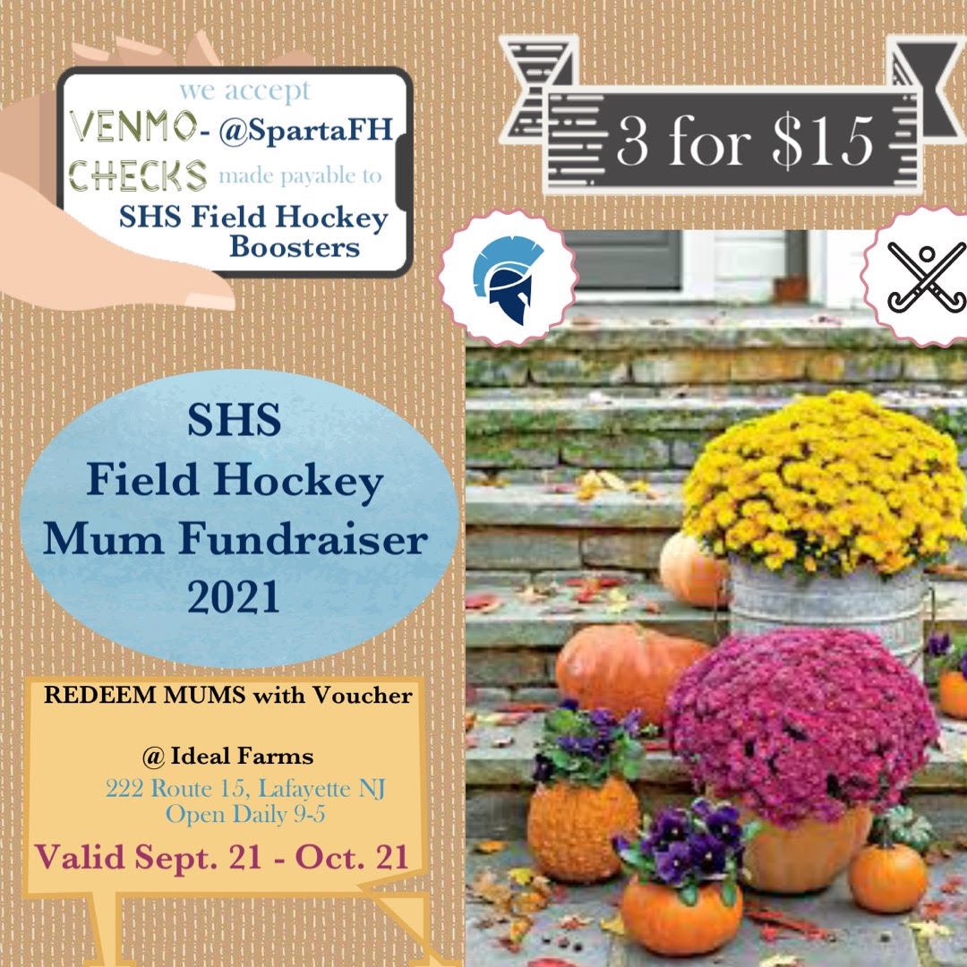 Sparta Field Hockey (@spartafh) on Twitter photo Sparta Field Hockey is selling mum vouchers! Choose your own mums and purchase a voucher from any player or coach! #spartafh #spartahs #spartapride <a href="/SpartaAthletics/">Sparta Athletics</a> <a href="/Sparta_HS/">Sparta High School</a> <a href="/Sparta_Schools/">Sparta Twp. Schools</a> <a href="/Dr_Lazzara/">Edward Lazzara</a> <a href="/SpartaVP/">Jamie Barker</a> Sparta Field Hockey is selling mum vouchers! Choose your own mums and purchase a voucher from any player or coach! #spartafh #spartahs #spartapride <a href="/SpartaAthletics/">Sparta Athletics</a> <a href="/Sparta_HS/">Sparta High School</a> <a href="/Sparta_Schools/">Sparta Twp. Schools</a> <a href="/Dr_Lazzara/">Edward Lazzara</a> <a href="/SpartaVP/">Jamie Barker</a>