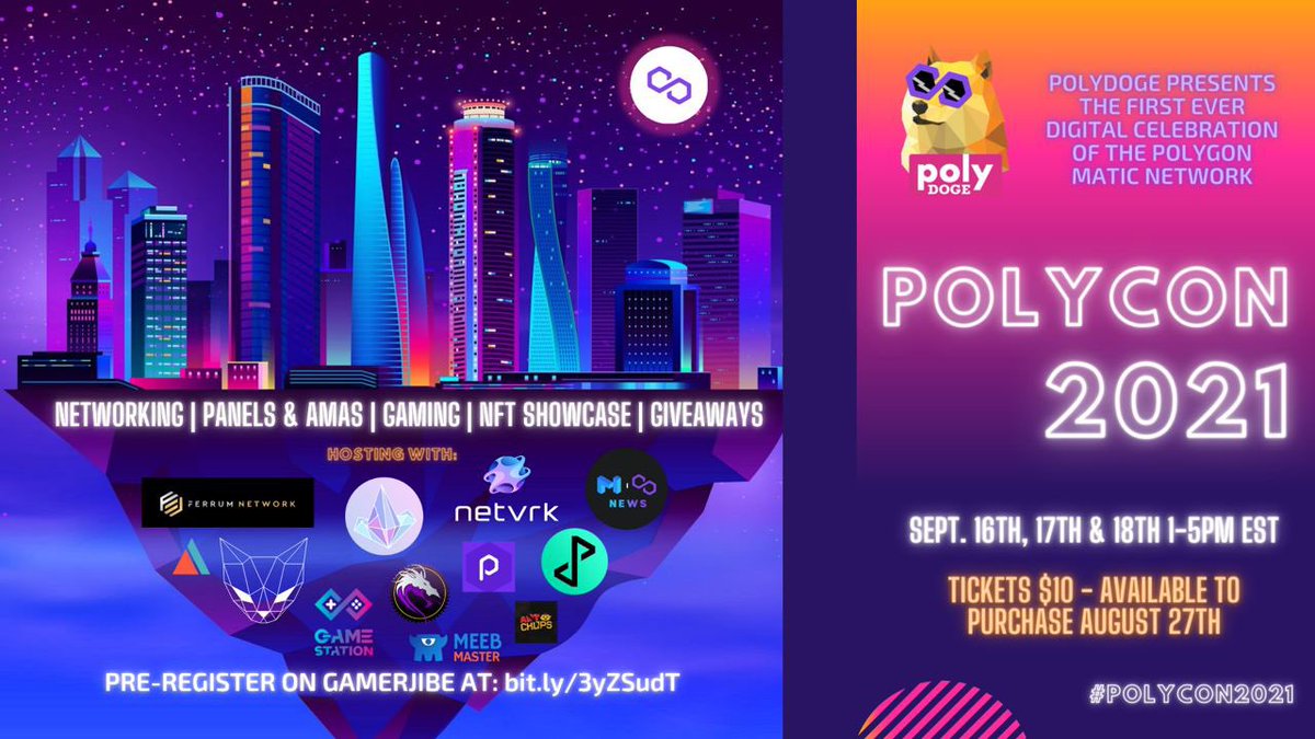 PolyDoge's tweet image. PolyDoge Fam! 🐶🚀

Annnnnd THAT’S A WRAP on #PolyCon2021!!! 🥂 🍾 🎉

Huge THANK YOU to all who participated! To our sponsors, vendors, speakers, panelists, project teams, attendees, staff, volunteers, and our entire community! 🙏🏻 ☺️

We all rise together! 🚀 🌔