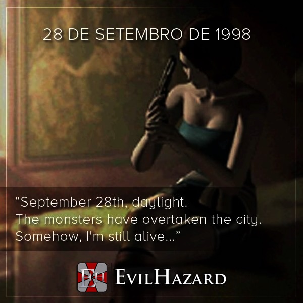 EvilHazard | evilhazard.com.br on X: "Hoje é #September28th! O dia mais emblemático na vida de Jill Valentine! O dia mais marcante para os fãs de Resident Evil A última fuga de Jill..