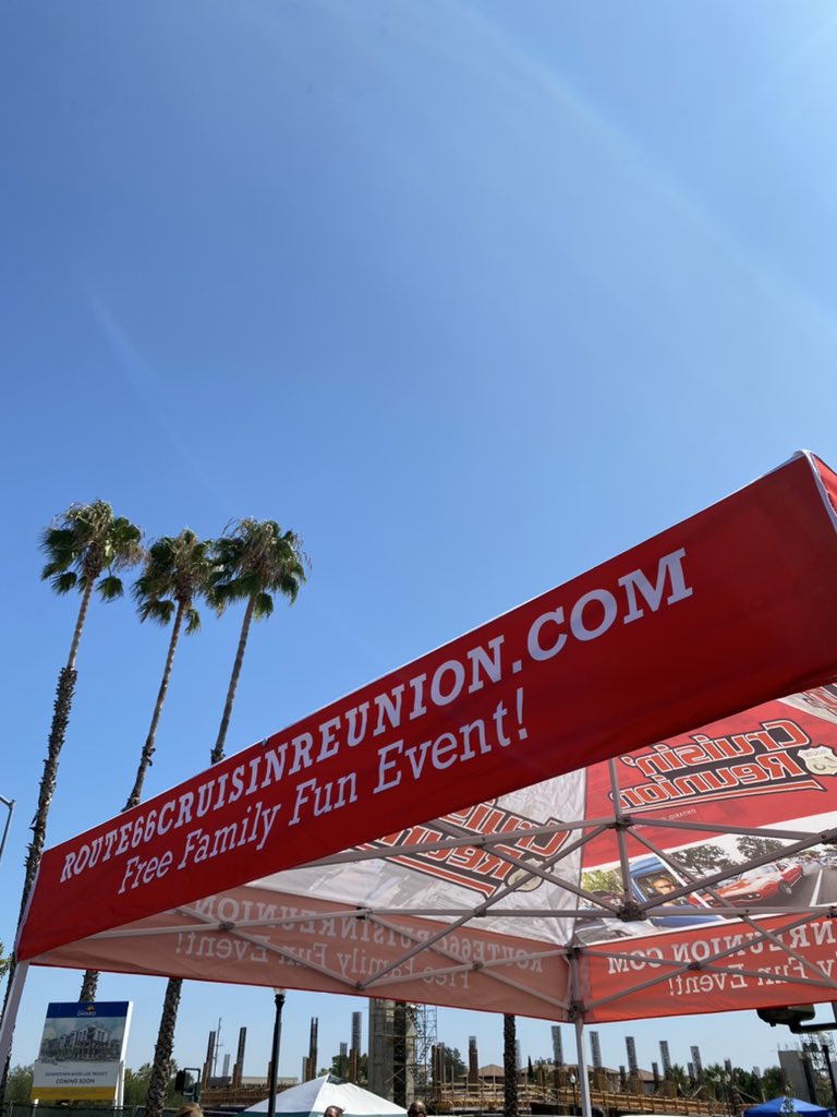 VisitGOCAL's tweet photo. Our merchandise & information booth is located on Euclid & D St. ☀️ #gocvb #ontariocalifornia #route66 https://t.co/suRm8hwBSu