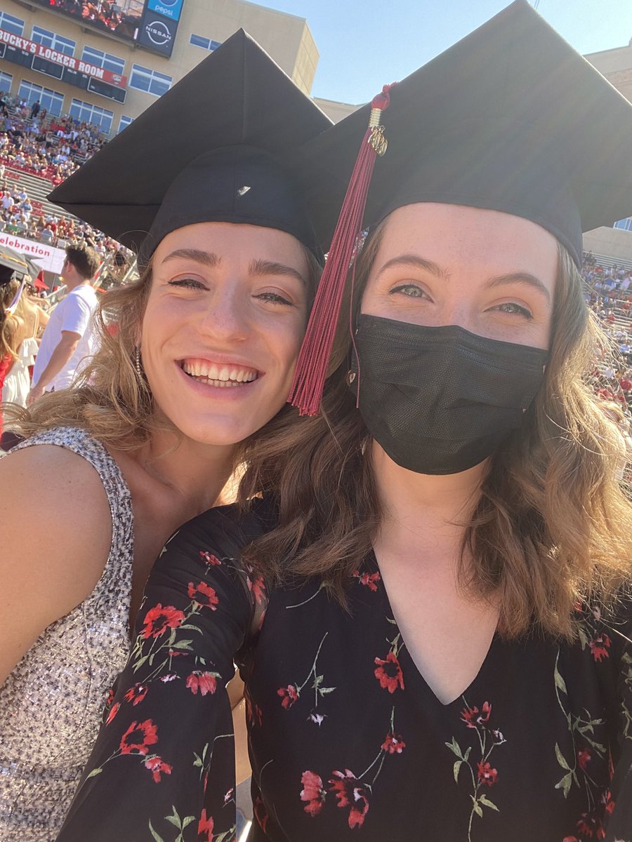 caitlinrrowe's tweet photo. we did it (like over a year ago lol) @aligarfield_ #uwgrad2020 https://t.co/cwrXxOPrXp