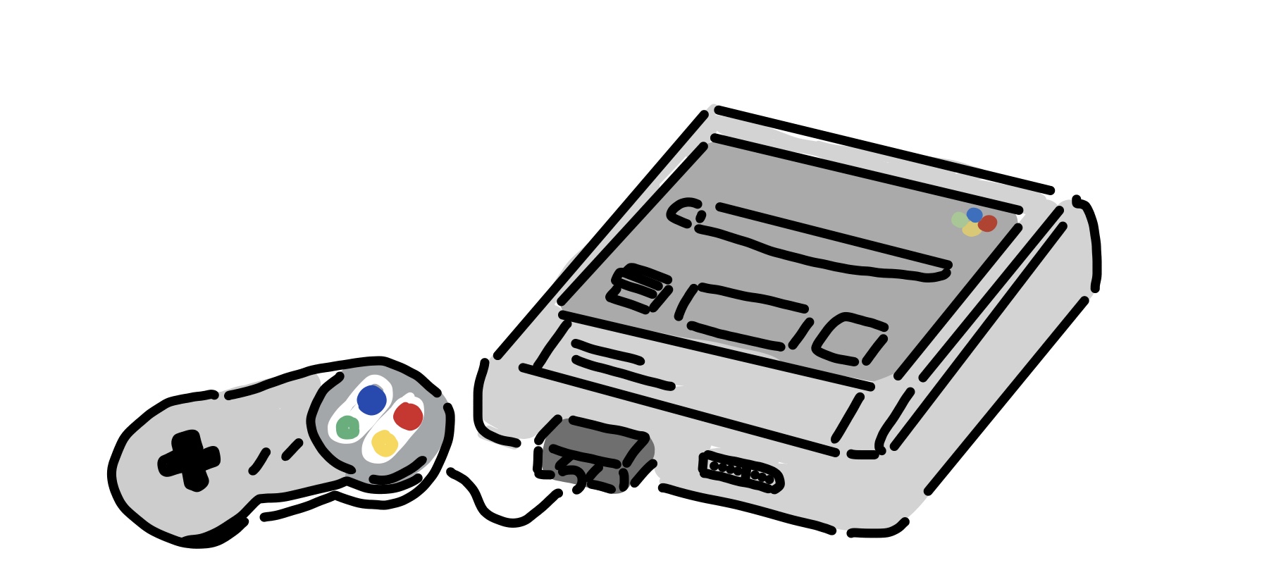 アオネコデザイン En Twitter スーパーファミコン フリー素材にどうぞ スーファミ ゲーム機 フリー素材 イラスト T Co Yos4umjcsi Twitter