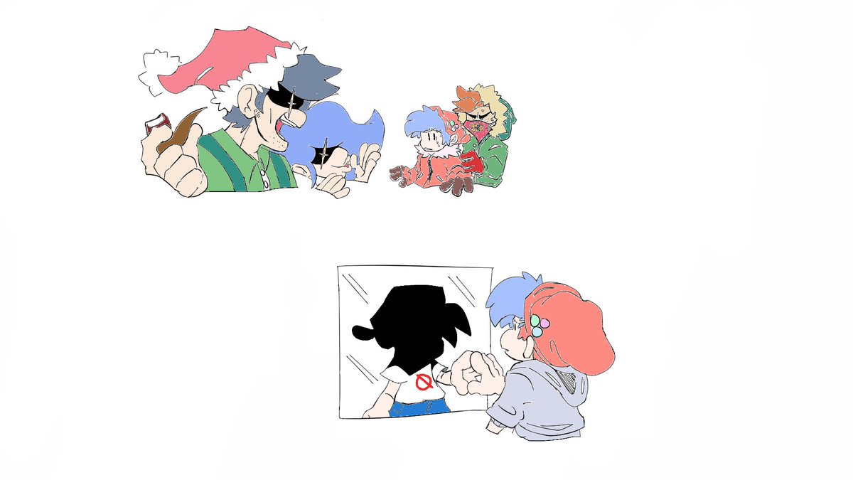 R0seyRexBl0ssom's tweet image. So I colored in these
I might fill in the white spots in the characters later but I’m lazy
#SoftModFNF #SoftModAU #fridaynightfunkin #fnfsoft