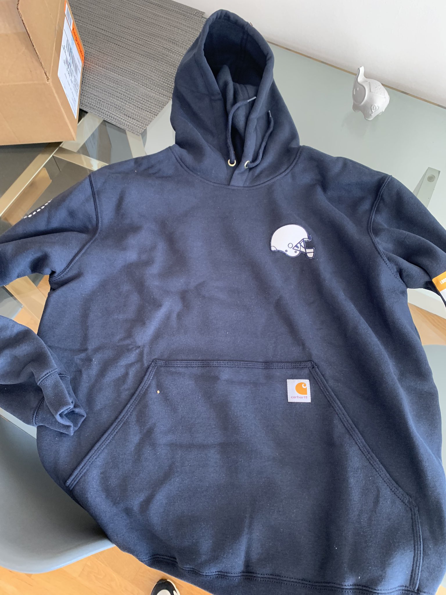 Dave Portnoy on X This hoodie fucks. Sat night Carhartt Patch Game. NJ and PA Only. Opt in. Bet 50 on penn state Tonight and if they cover you win this bad