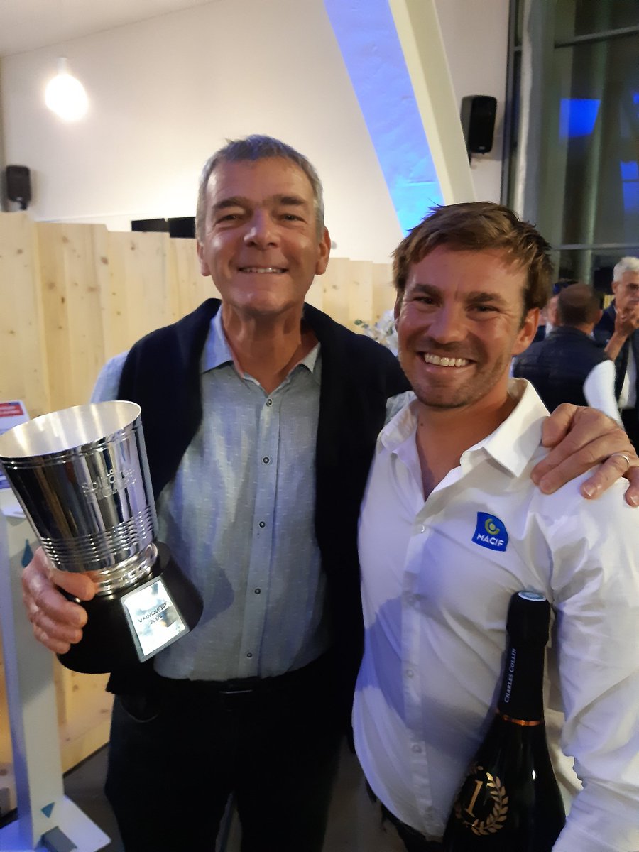 Très touché par les mots de <a href="/QuirogaPierre/">Quiroga</a> à la remise des prix de la @LaSolitaire_52e. Cette victoire qu'il me dédicace, c'est la concrétisation de notre travail commun mais aussi une belle preuve d'amitié. Merci mon talentueux et attachant Pedro 🙏