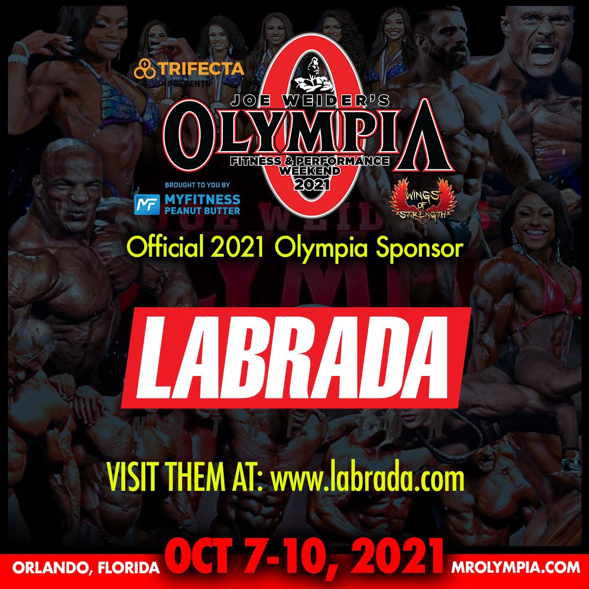 Mr. Olympia LLC (@mrolympiallc) on Twitter photo The most prestigious fitness event in the world is proud to welcome Labrada Nutrition as an Official Sponsor. Visit labrada.com and follow them at <a href="/Labrada_NTRN/">Labrada Nutrition</a> .
Ā Tickets on sale now at MrOlympia.com (Orlando Oct 7-10). The most prestigious fitness event in the world is proud to welcome Labrada Nutrition as an Official Sponsor. Visit labrada.com and follow them at <a href="/Labrada_NTRN/">Labrada Nutrition</a> .
Ā Tickets on sale now at MrOlympia.com (Orlando Oct 7-10).