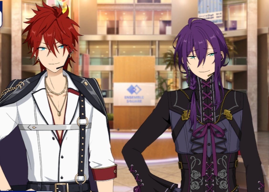 Today's Red/Purple duo of the day is Rinne Amagi and Mayoi Ayase from Ensemble Stars!