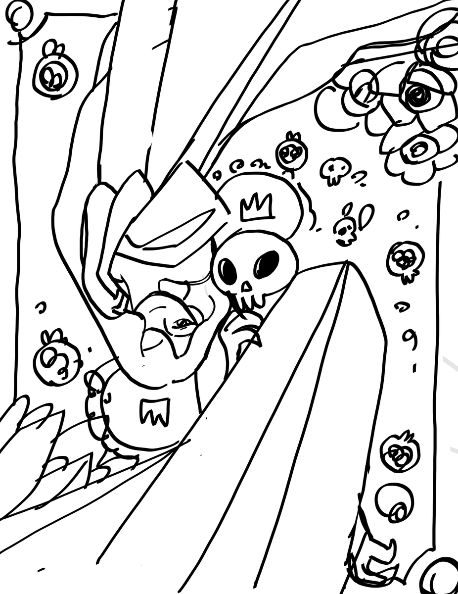 Steps. Cute Skelly Hades!!!!! 