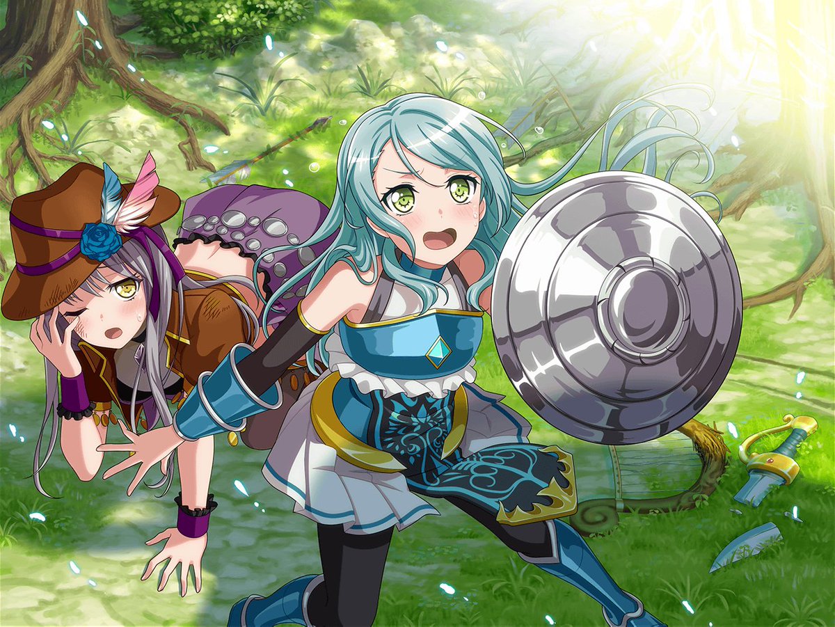 BluePurpleOTD's tweet photo. Today's Blue/Purple duo of the day is Sayo Hikawa and Yukina Minato from BanG Dream! https://t.co/KcwcAuUYFZ