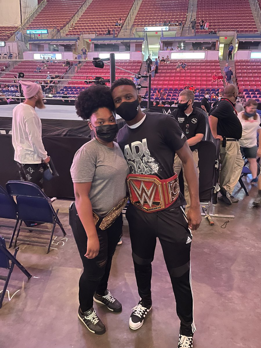 Best way to spend our honeymoon💕 #WWECharleston