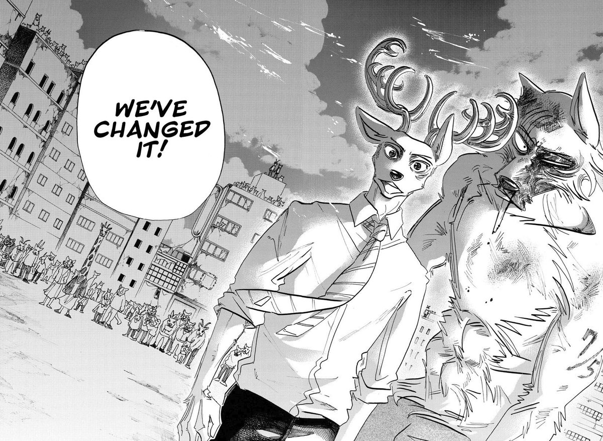 partic1e's tweet photo. Finished Beastars 9.5/10✅ (new top 14)

had a bit of a lacking ending but overall an amazing story that executed on many well done themes and amazing character specifically Melon and Legoshi Melon being my 9th favorite character and 3rd fav antag and Legoshi a top 16 character https://t.co/PXscYO1nJg