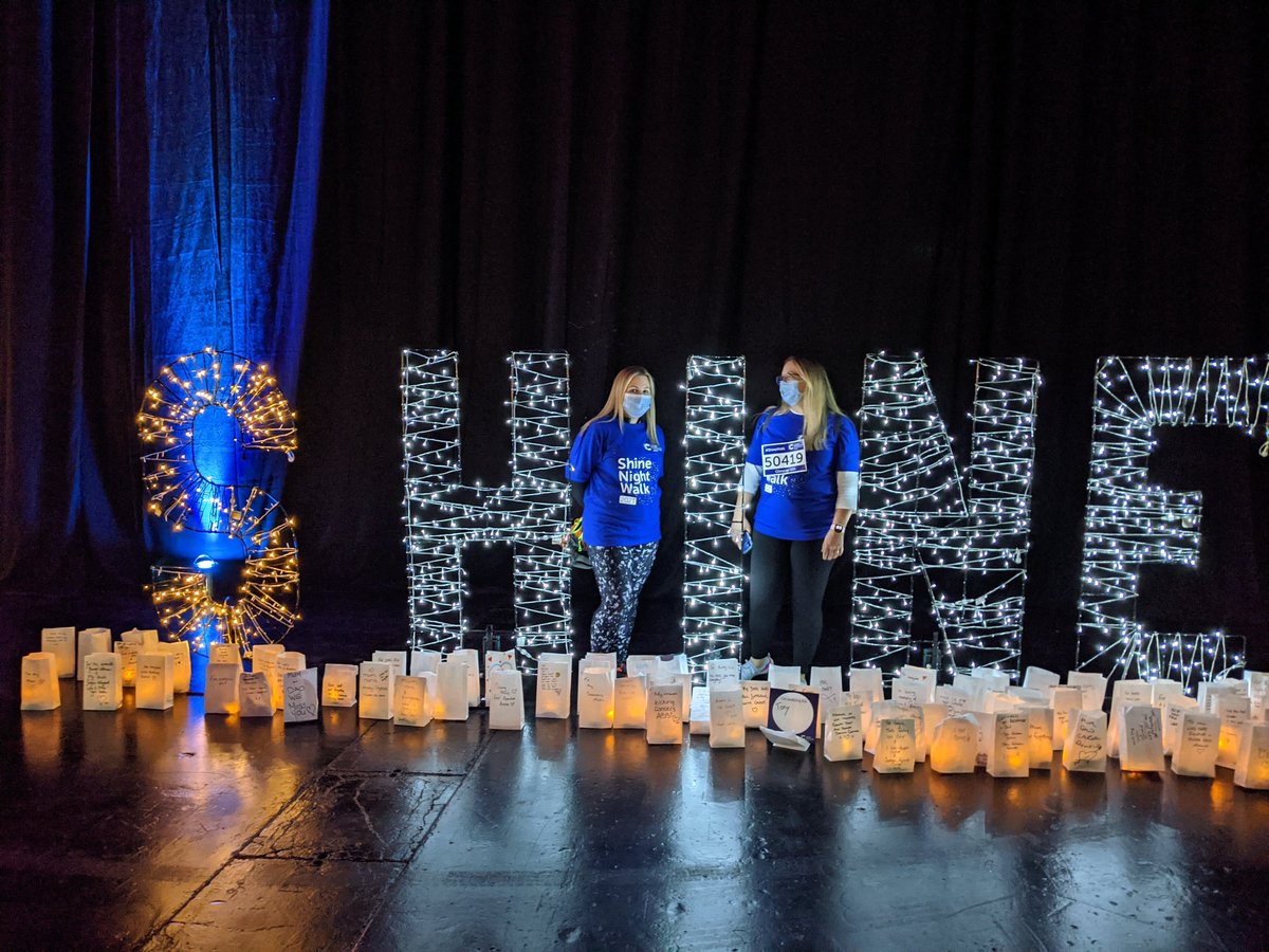 Michell74656510's tweet photo. Tonight I had the absolute pleasure of taking part in the shine walk to raise money for cancer research with my absolute all time bestie in honour of her wonderful mum who I love dearly. We got soaked, but had the best time talking nonsense like we have since we were 6! 🥰 https://t.co/o8ZwSHbRkk