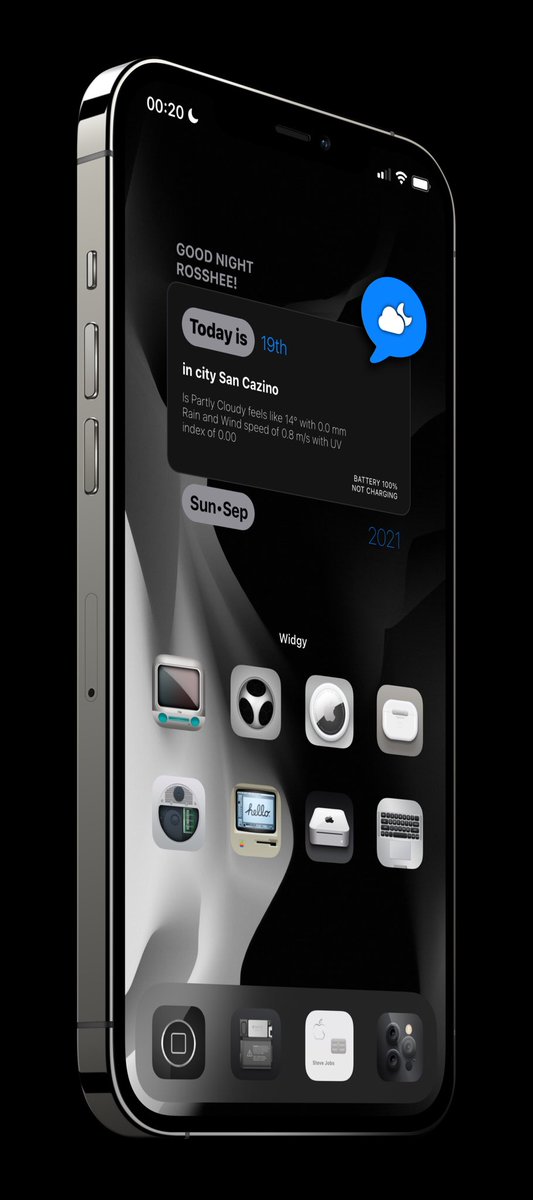 DesignByRoss's tweet image. Late night setup!

Icons @SeanKly 
Wallpaper @thetimeloop 
Mockup @screenshot_pro 
Widget me available on eosshee.gumroad.com

#ios15rc #Widgy #setup