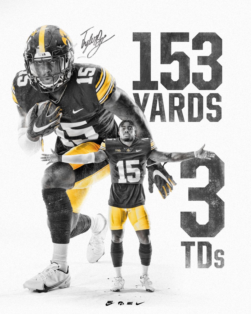 HawkeyeFootball's tweet photo. "The guys up front did a great job..." - @tgood1110 

#Hawkeyes https://t.co/f5RuZ1dyGP