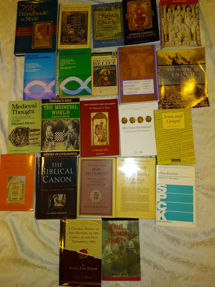 EncouragingAunt's tweet photo. I'm selling off my #churchhistory books to make room for different ones. List attached in the comments https://t.co/4Zpdtcd7GF