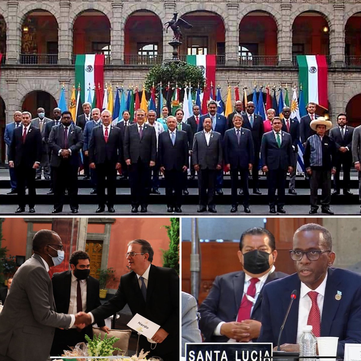 Very honored to have had the Saint Lucia’s Prime Minister, Philip J. Pierre, in Mexico, on his first visit abroad, who participated in the VI CELAC Summit and signed the Constitutive Agreement of the Latin American and Caribbean Space Agency -ALCE-