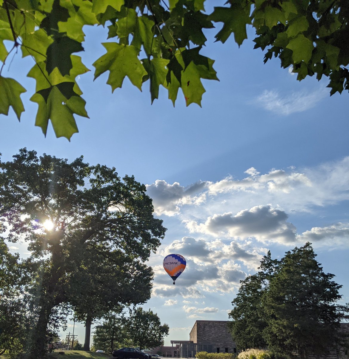 Not gonna lie, these clouds were a great accent to the #greatforestparkballoonrace