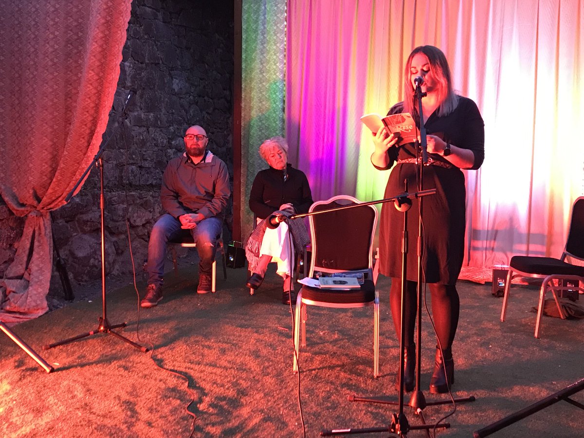 Fantastic #poetrytown evening with #Athenry poet laureate ⁦@elainefeeney16⁩ ⁦@poetryireland⁩ @DeptCulturelRL⁩ ⁦@GalwayCounty⁩ #athenry