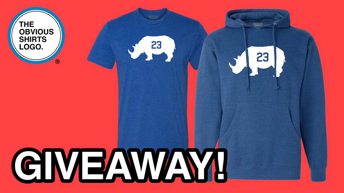 OBVIOUS SHIRTS® (@obvious_shirts) on Twitter photo 🔥GIVEAWAY!🔥 To celebrate Ryno’s birthday today, we are giving away this Ryno shirt + hooded sweatshirt to 3 lucky winners!
1.Retweet this tweet
2.Follow <a href="/obvious_shirts/">OBVIOUS SHIRTS®</a>
3.Like this tweet
Winners announced on Wednesday at 7pm! 🔥GIVEAWAY!🔥 To celebrate Ryno’s birthday today, we are giving away this Ryno shirt + hooded sweatshirt to 3 lucky winners!
1.Retweet this tweet
2.Follow <a href="/obvious_shirts/">OBVIOUS SHIRTS®</a>
3.Like this tweet
Winners announced on Wednesday at 7pm!