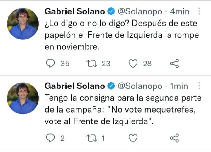 Contando los votitos para poder cambiar el mundo... 🤦‍♀️
El país (y el mundo) se prende fuego Gabriel, y vos centralizando todo a través de las elecciones burguesas...