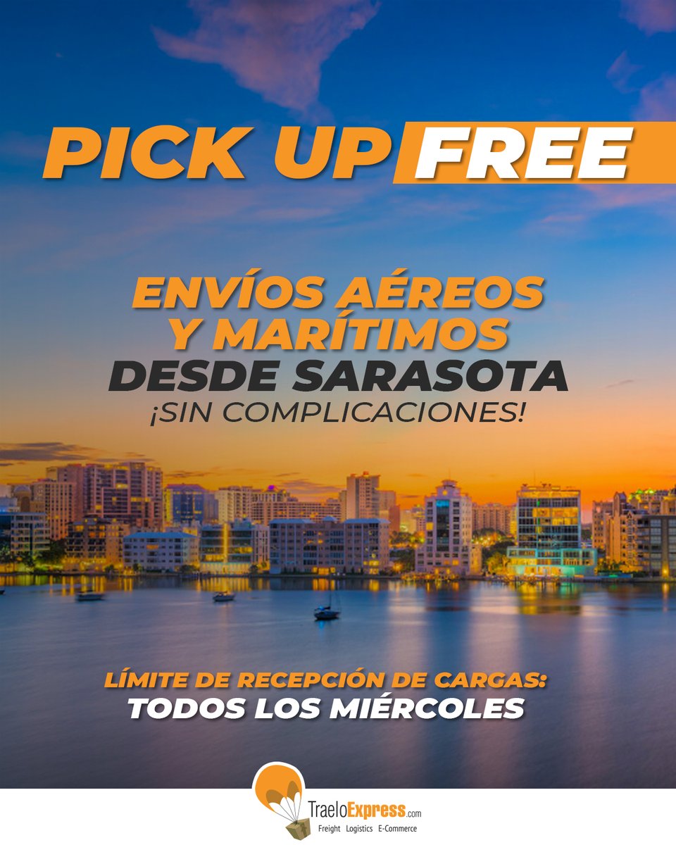 TraeloExpress's tweet photo. 🔶🔸PICKUP FREE🔸🔶

Envíos directos 🛳✈
➕ rápidos
➕ seguros
desde SARASOTA 🇺🇸 hasta:
Venezuela 🇻🇪
Panamá 🇵🇦
Colombia 🇨🇴
Ecuador 🇪🇨
y Chile 🇨🇱

📍 6416 Boxgrove Dr, Sarasota, FL 34240

📢 Límite de recepción de carga
HASTA LOS MIÉRCOLES❗

📱 ＋1 (786) 681 5281

#TraeloExpress https://t.co/CCQK2xVQCO