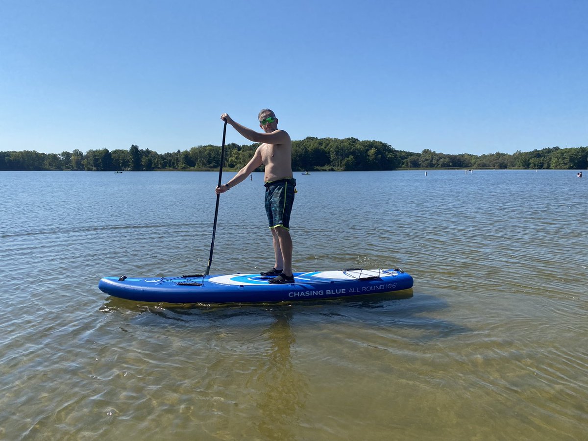 Ryan_C_MI's tweet photo. Out paddleboarding at Stony Creek. Summer isn’t done quite yet. #chasingblue #outdoormaster #sup #paddleboarding #puremichigan https://t.co/YMiNGNY735