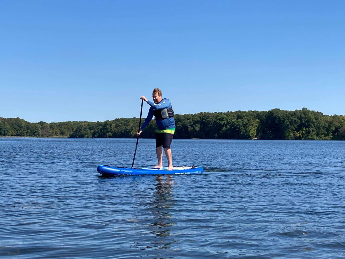 Ryan_C_MI's tweet photo. Out paddleboarding at Stony Creek. Summer isn’t done quite yet. #chasingblue #outdoormaster #sup #paddleboarding #puremichigan https://t.co/YMiNGNY735