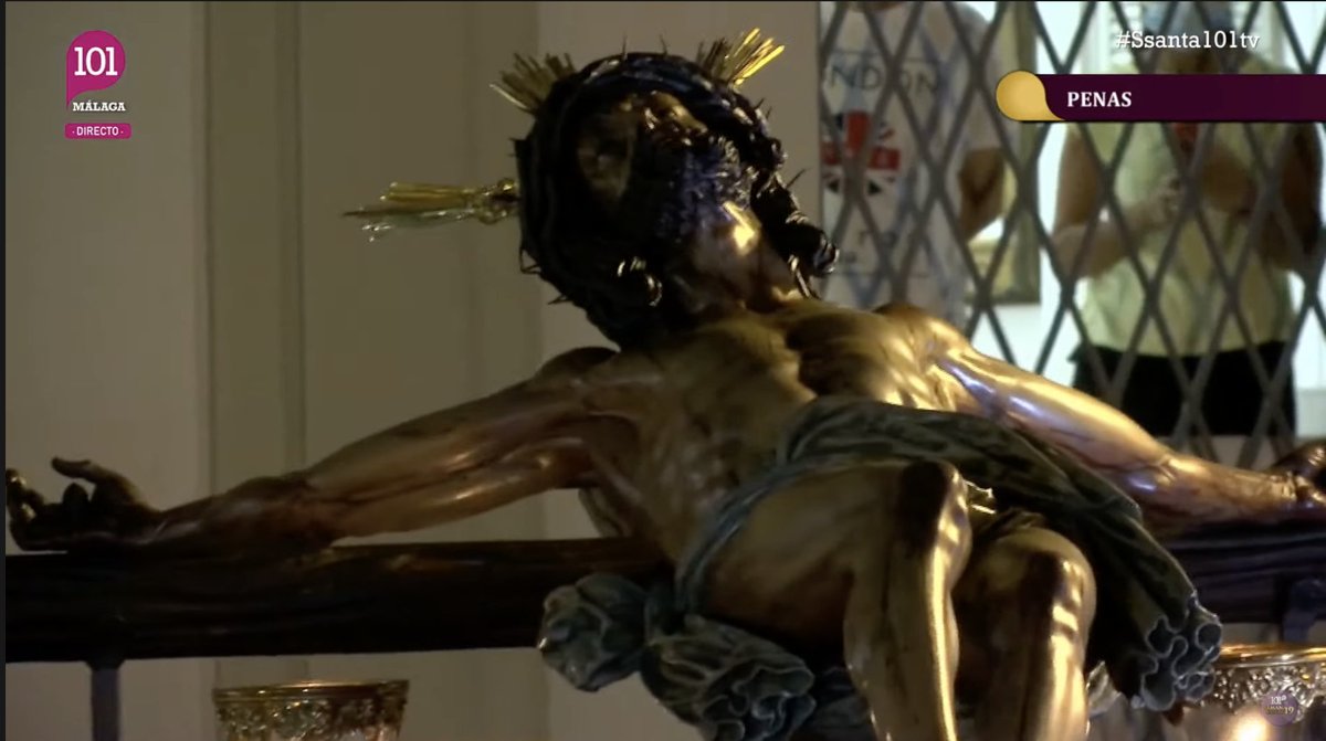 ssanta101tv's tweet photo. El Señor de la Agonía llegando en estos momentos a la Catedral @HdadLasPenas #SSanta101tv https://t.co/zJKbg2iDST