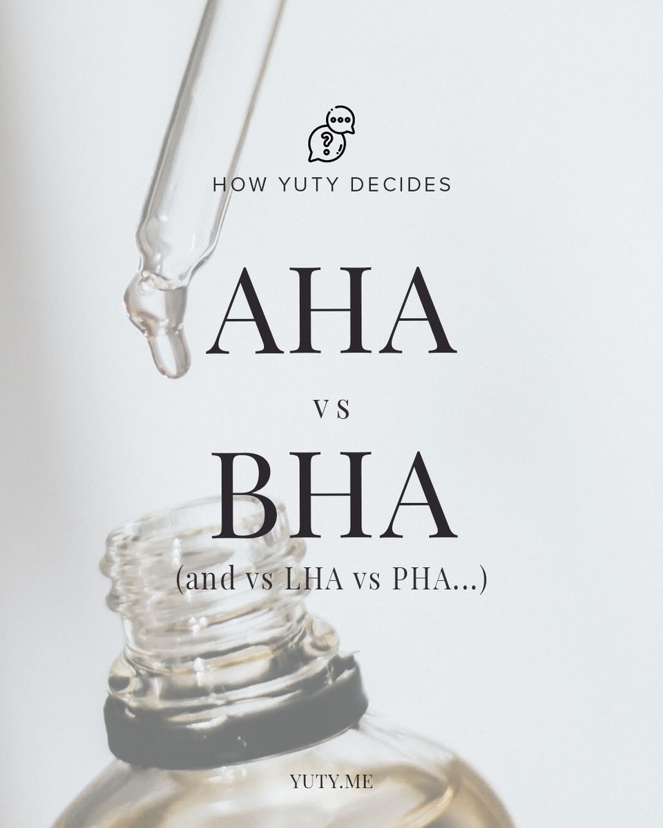 AskYuty's tweet image. 🔎 What are #HydroxyAcids? 

Although neither is better than the other, they target different #skintypes and needs, and they can be used for achieving different #skincare goals.
Find out more about the different acids and ask Yuty which is right for you.

📚 #YutyKnows