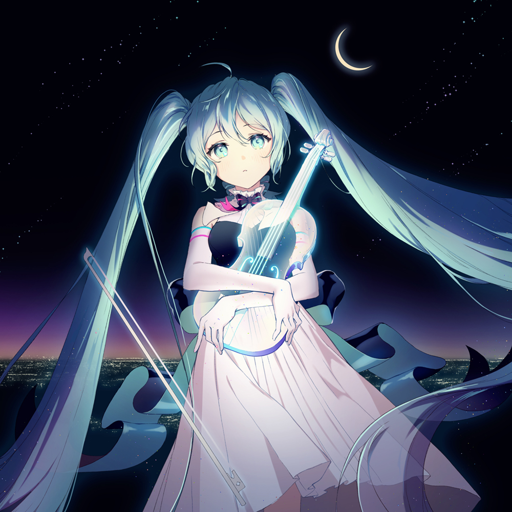 初音ミク「새벽🌘 #初音ミク 」|rumiのイラスト