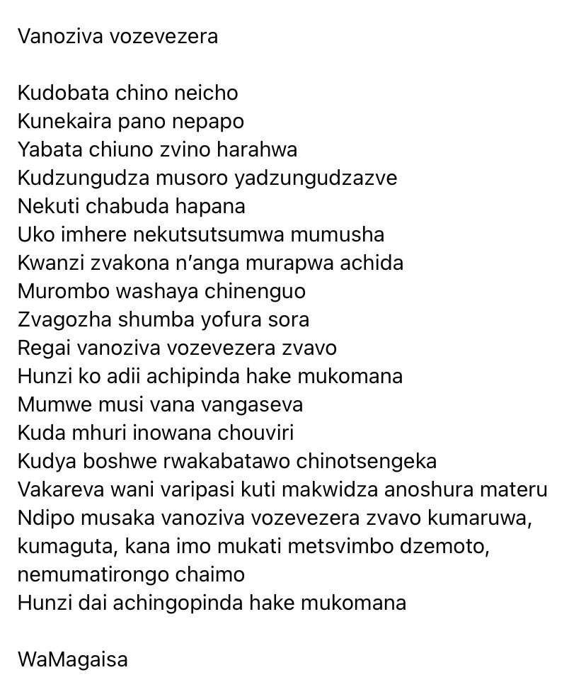 Wamagaisa's tweet image. Vanoziva vozevezera 
#NgaapindeHakeMukomana
