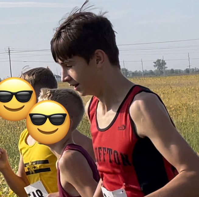 AnneRRockwell's tweet photo. This kid shaved 40 seconds off his time at a cross country invitational this morning and was .01 seconds away from medaling.  So proud. ♥️ #bhmsd #bhms https://t.co/qkDrwDXgWd