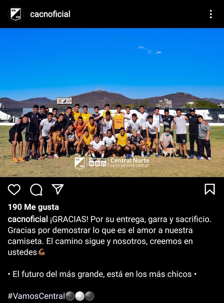 cuervoaprocen's tweet photo. El posteo ilusiona. 

CACN reconoce el esfuerzo de los chicos y apuesta a ellos con un lema que ya es marca MR: 

#ElFuturoDelMásGrandeEstáEnLosMásChicos 

Si todos los que queremos a CN, trabajamos juntos por CN, el futuro del club será de 1ra, como su pueblo, como su historia. https://t.co/lImydVrz7H